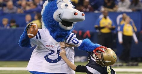 indianapolis colts blue shakes moneymaker  nfl mascot dance
