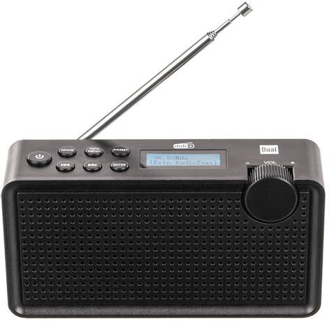 dual dab  portable radio dab fm rechargeable black conradcom
