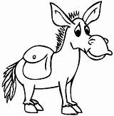 Asino Ane Disegno Lucia Santa Donkey Colouring Mule Parmakids Schede Operative sketch template
