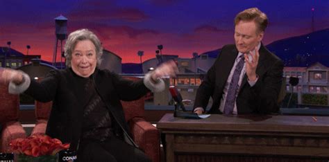 kathy bates boo by team coco find and share on giphy