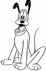 Pluto Disney Coloring Pages Drawing Mickey Mouse Face Colouring Printable Books Sketch Drawings Getdrawings Template Club sketch template