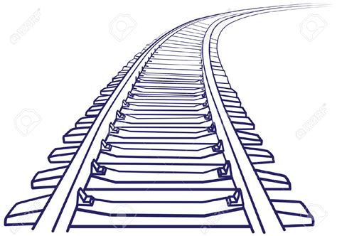 railway track drawing  getdrawings