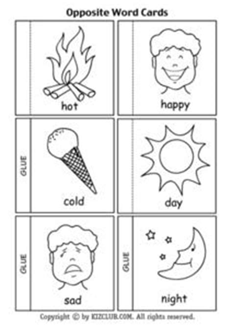 word cards black  white drawings lesson plan