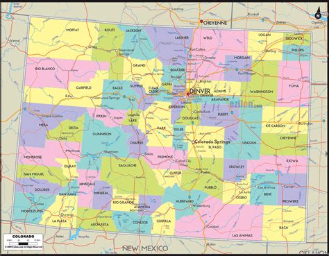 colorado county map area county map regional city