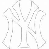 Pages Yankees Yankee Logos Béisbol Linking Getcoloringpages sketch template