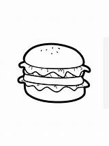 Hamburger Sheet Coloring4free sketch template