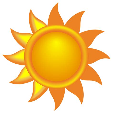 sun weather symbol clipart