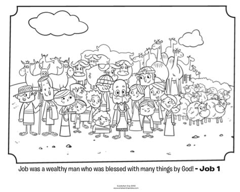 job coloring page whats   bible