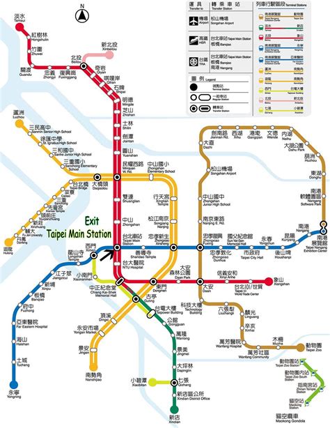 taipei main station map taipei main train station map taiwan