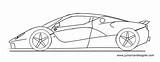 Ferrari Car Drawing Drawings Draw Laferrari Kids Cars Step Cool Coloring Paintingvalley Sports sketch template