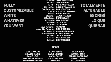 vfx credits roll template creditos  effects project