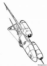Messerschmitt Kleurplaten Tweede Vliegtuigen Wereldoorlog Wwii Malvorlage Plane Aircrafts Fighter Jets Voertuigen sketch template