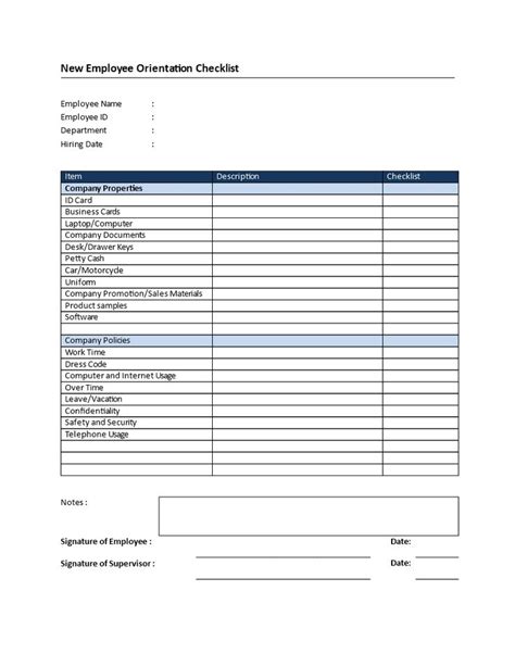 employee checklist    employee checklist  hr