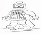 Coloring Pages Lego Man Spider Heroes Super Printable Info sketch template