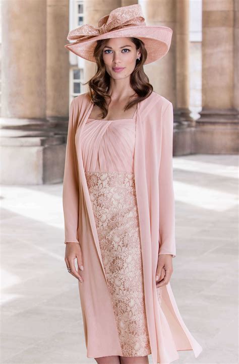 short fitted dress  matching chiffon coat  catherines  partick