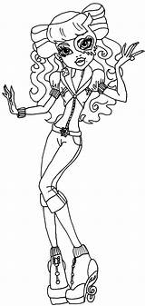 Monster High Coloring Pages Operetta Drawings After Color Sheets Ever Print Kids Monsters Dolls Clawdeen Wolf Th01 Deviantart Kolorowanki Princess sketch template