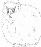 Fluffle Puff sketch template