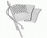 Coloring Pages Flag American Waving 7e53 Printable Info Online sketch template