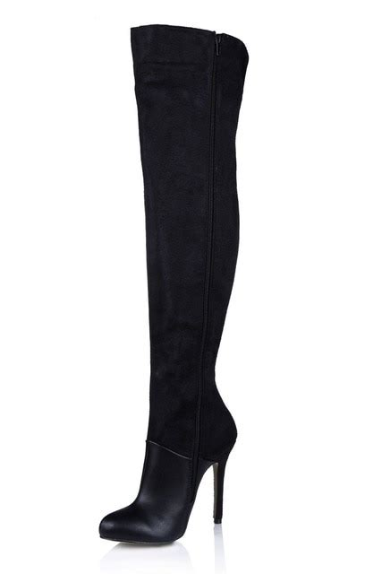 sexy stiletto heeled boots over knee 2018 autumn winter new high heels