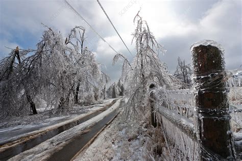 ice storm stock image  science photo library