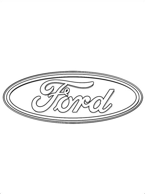 coloring page ford logo ford logo cars coloring pages truck