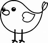 Bird Drawing Coloring Baby Pages Simple Clipartmag Book sketch template
