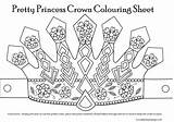 Princess Template Printable Crown Printablee Via Party Disney sketch template
