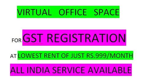 tax consultant virtual office  rent  pan india rs month id