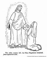 Magdalene Appears Mewarnai Yesus Christian Colorat Tuhan Resurrection Cerita Plansa Colouring Isus sketch template