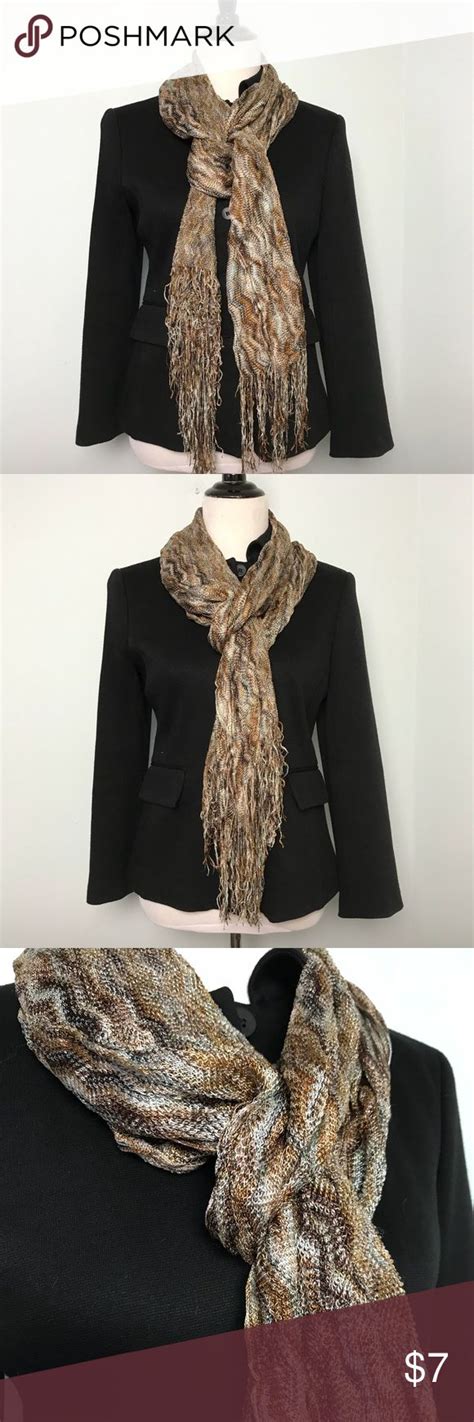 brown scarf brown scarves clothes design lightweight scarf