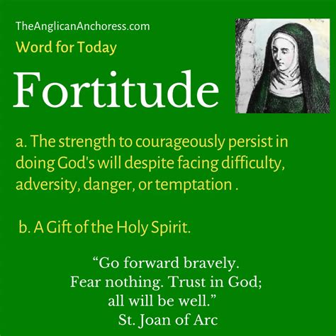 fortitude  anglican anchoress