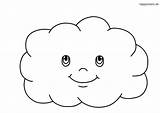 Wolke Nube Gesicht Ausdrucken Nubes Wolken Dibujo Cloudy Malvorlagen Sonne Malvorlage Flauschige Happycolorz Regen Früchte sketch template