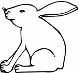 Liebres Liebre Haas Kleurplaat Kleurplaten Coloring Hare sketch template