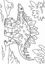 Dinosaurier Stegosaurus sketch template