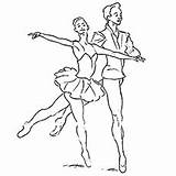 Ballet Coloring Pages Ballerina Girl Printable Little Couple Performing Beautiful Getdrawings Top Online Ballerinas Sheet Angle sketch template
