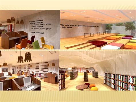 perancangan interior perpustakaan umum seni desain  industri