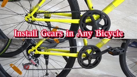 install gears  bicycle gears install  normal cycle mtb gear install gear