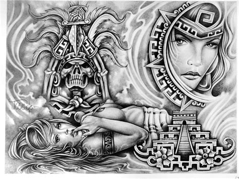 Chicano Aztec Tattoo Ideas Tattoo Ideas