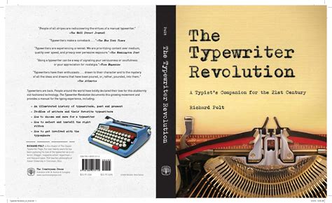 The Typewriter Revolution Blog Front And Back Book Cover Design