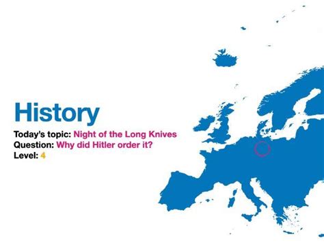 history night   long knives teaching resources