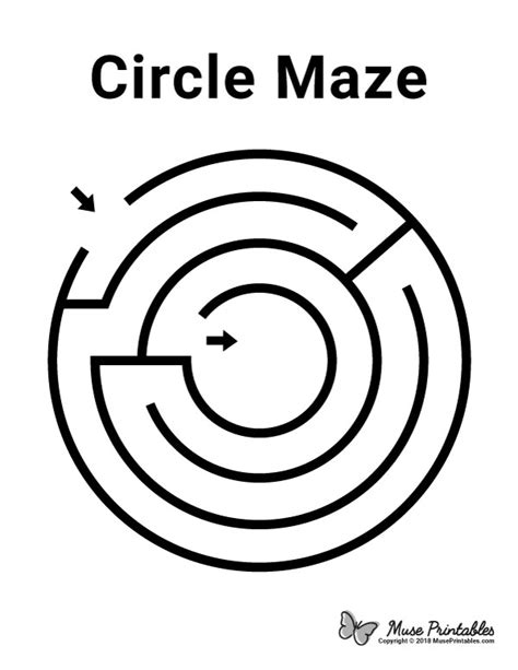 printable circle maze