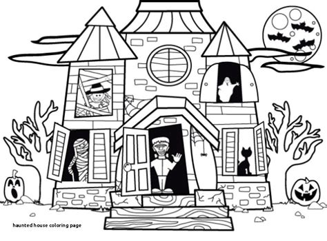 pin  haunted house drawing