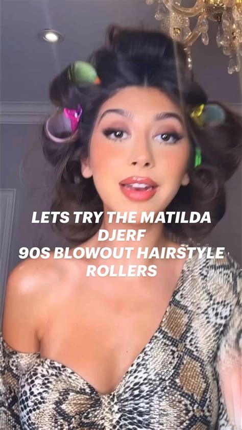 Lets Try The Matilda Djerf Big Bouncy 90s Blowout Hairstyle Rollers