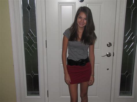 first day 9th grade school girl