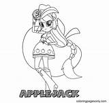Equestria Applejack sketch template
