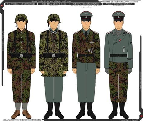 Some Waffen Ss Camouflage Uniforms By Grand Lobster King On Deviantart