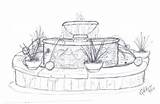 Fountain sketch template
