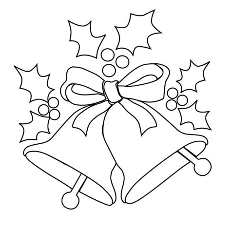 christmas bell coloring page