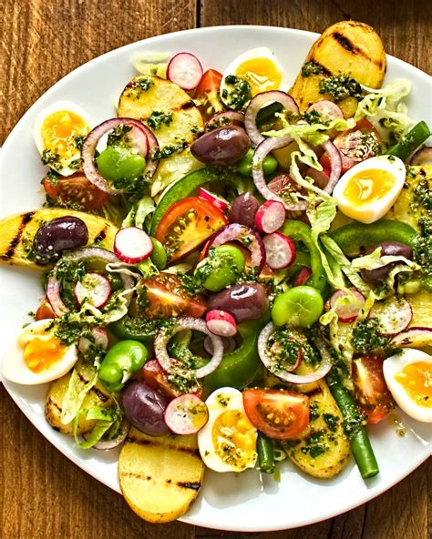 vegetarian salade nicoise  circus gardeners kitchen