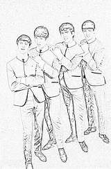 Beatles Coloring Pages Filminspector Downloadable Lived Harrison George England Always sketch template